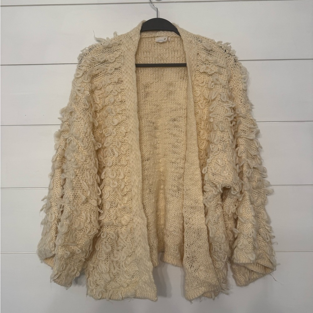 Anthropologie Akemi + Kin Cozy Cream Textured Women’s Sweater